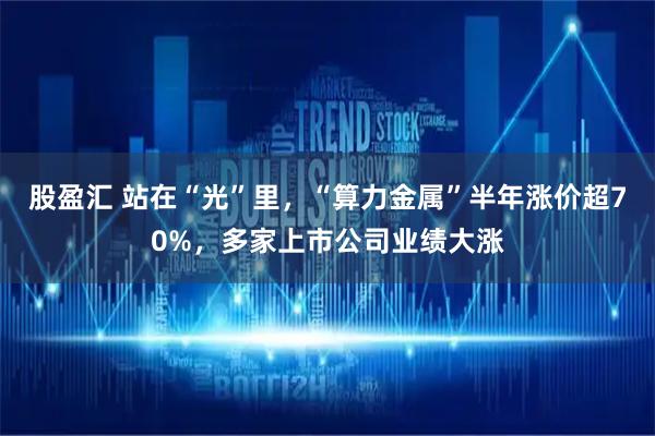 股盈汇 站在“光”里，“算力金属”半年涨价超70%，多家上市公司业绩大涨